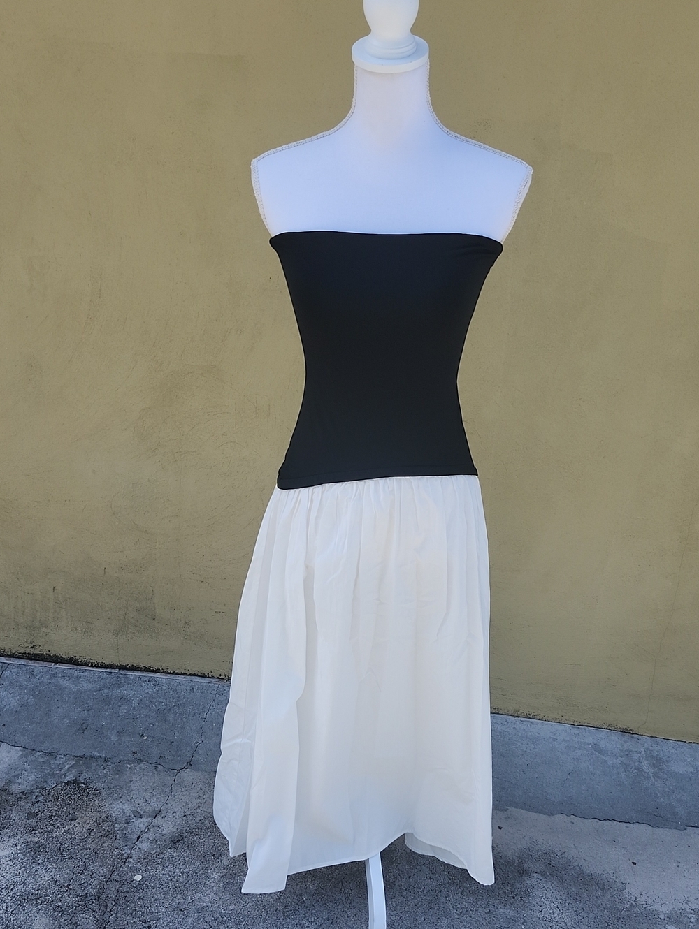 Cupshe Black Strapless Dress Maxi